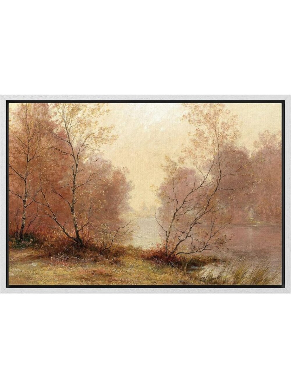 Colorful Autumn Forest Canvas Wall Art - 24x36" Nature Print for Living Room